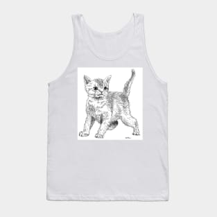 Cute little fluffy kitten! Tank Top